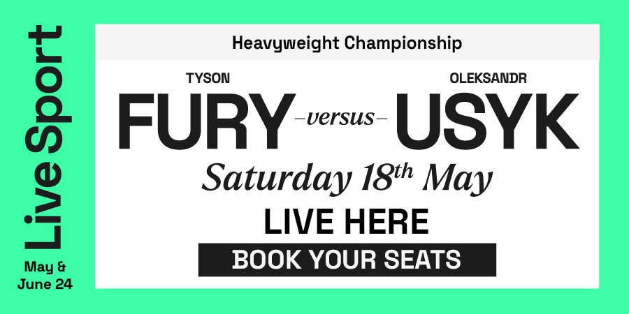 Fury v Usyk live at Walkabout