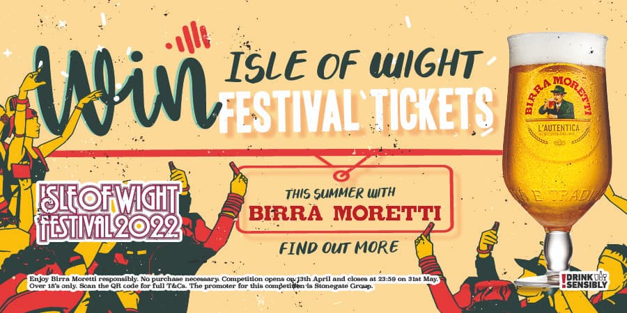 Win Isle of Wight Festival Tickets this Summer with Birra Moretti