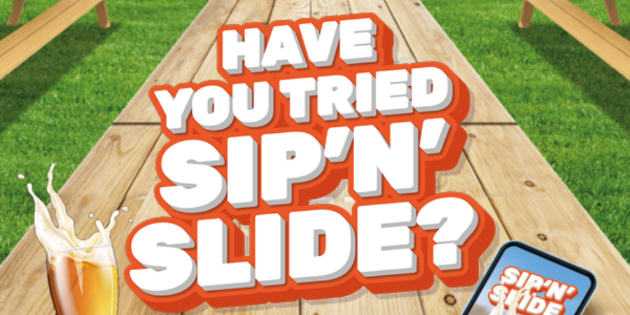 Have you tried Sip 'N' Slide?
