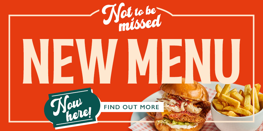 Not to be missed - new menu, now here!