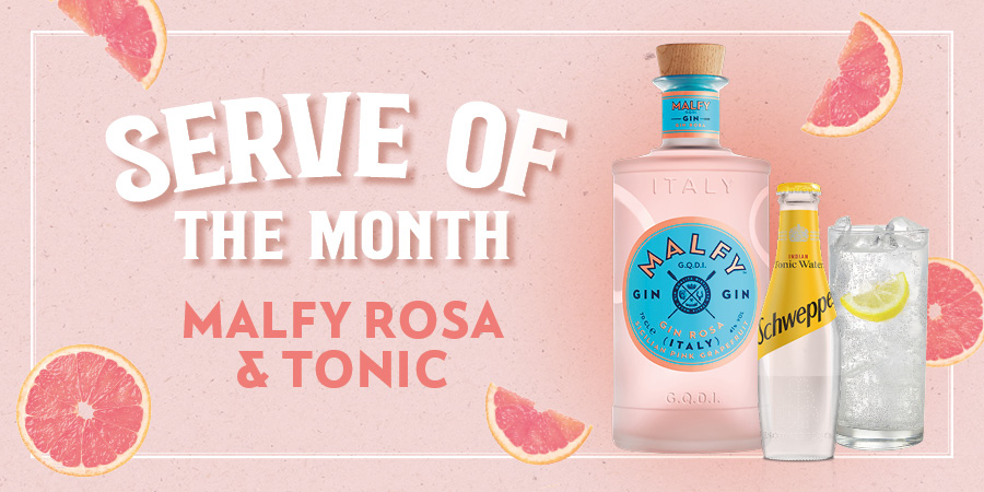 Serve of the month Malfy Rosa & Tonic