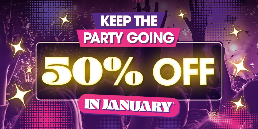 50% Off Everything in January