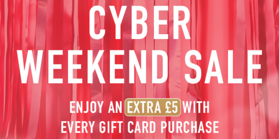 Cyber Weekend Gift Card Sale