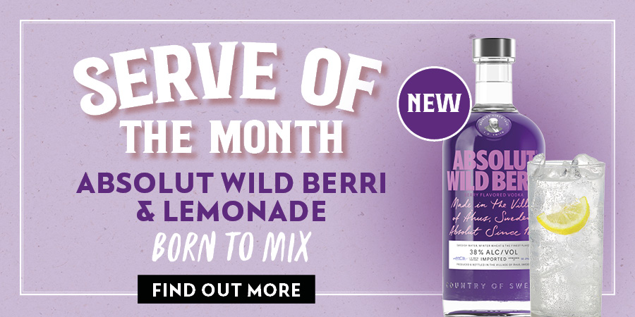 Serve of the month Absolut Wild Berri & Lemonade