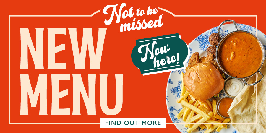 Not to be missed - new menu, now here!