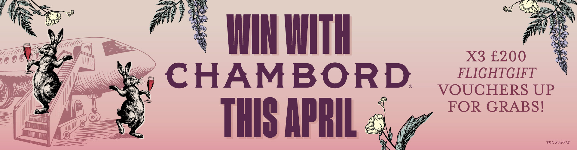 Win 3x £200 flightgift.com vouchers with Chambord