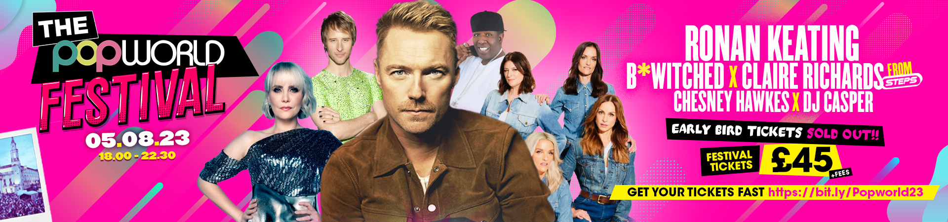 Popworld Festival at Leeds Millennium Square on the 5th August
