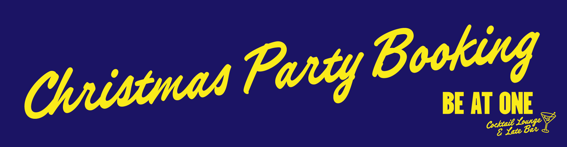 Christmas Party Bookings at Be At One