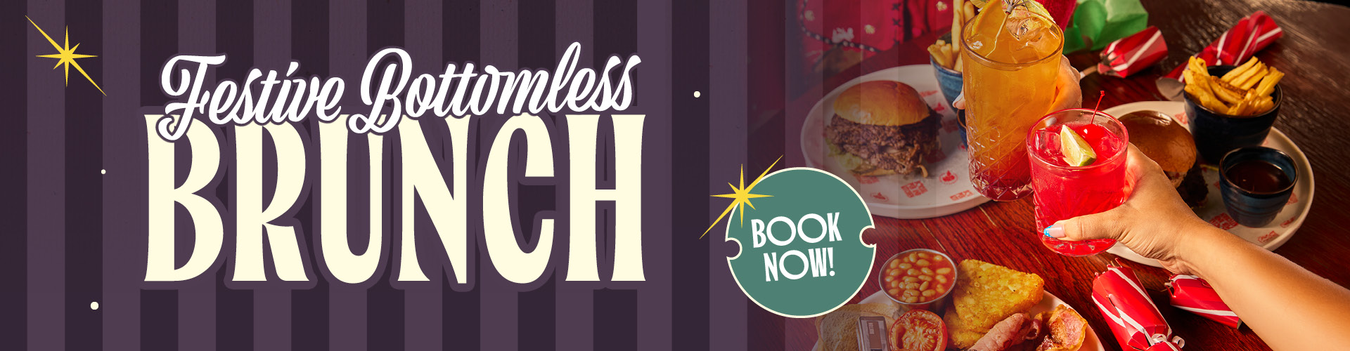Christmas Bottomless Brunch Background