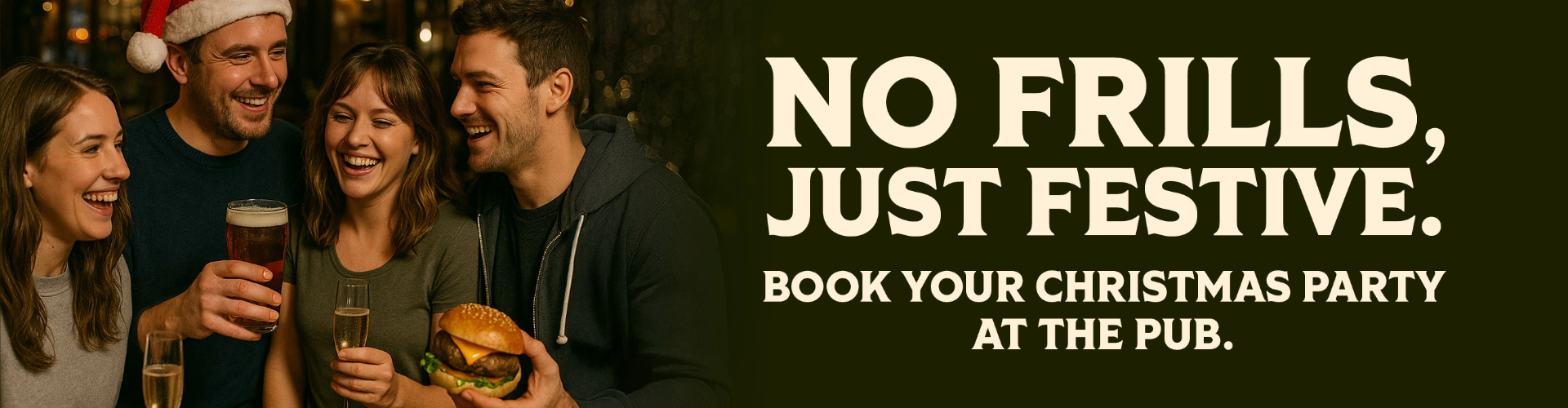 Book your Christmas party at your local The People's Pub