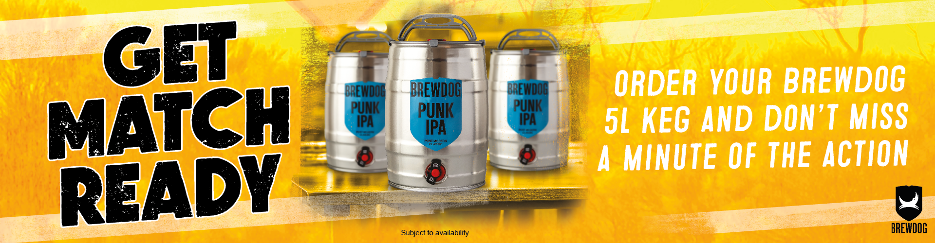 Get Match Ready - Order Your BrewDog 5L Keg and Don't Miss a Minute of the Action