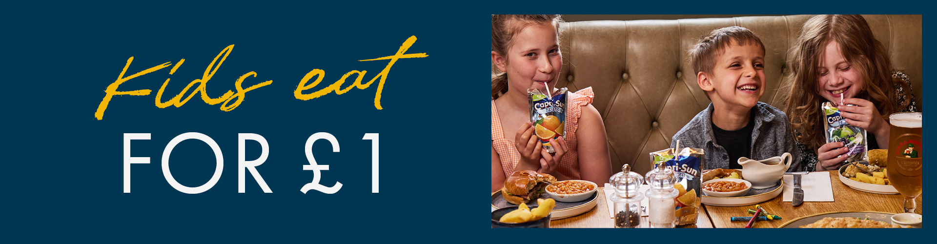 Kids eat for £1 at Pubsmiths