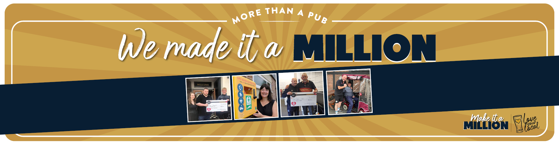 We've raised £1 million