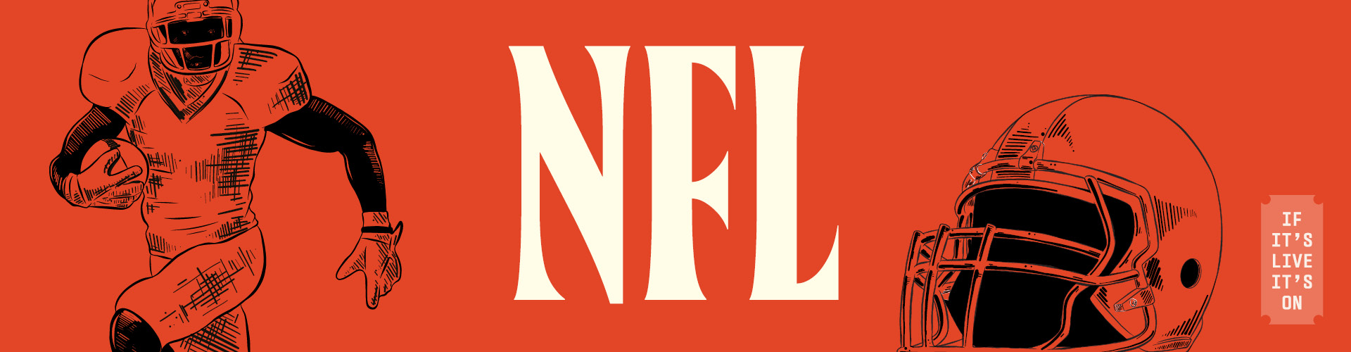 Watch the NFL live every Sunday | Don't miss a touchdown