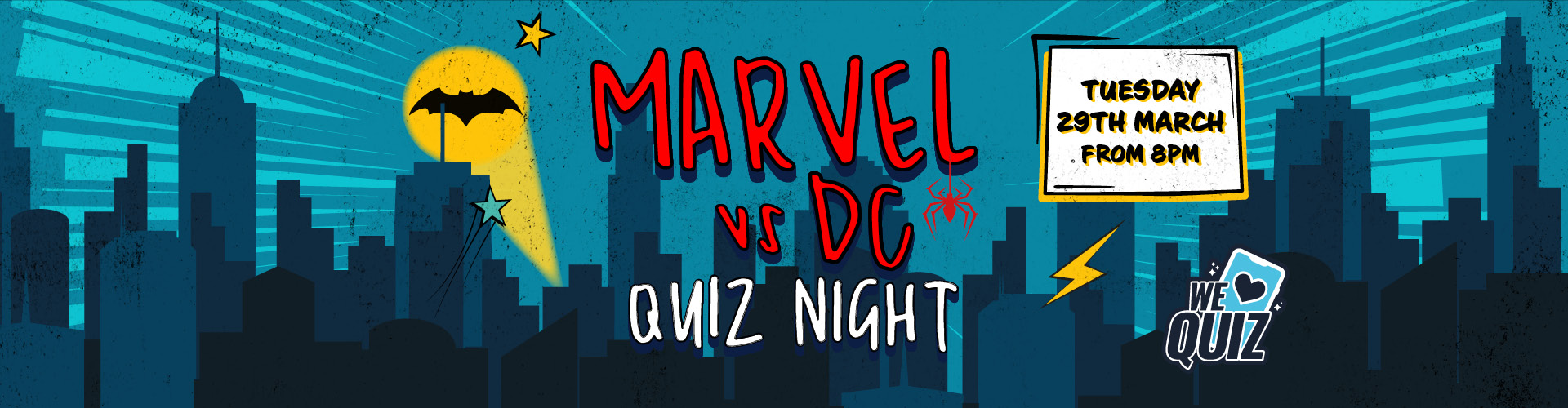 Marvel vs DC Quiz Night - Tuesday 29th March from 8pm
