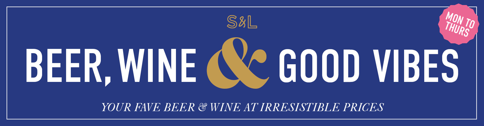 Beer & Wine offer at Slug & Lettuce