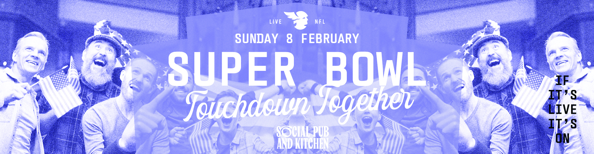Watch the super bowl at Social Pub & Kitchen