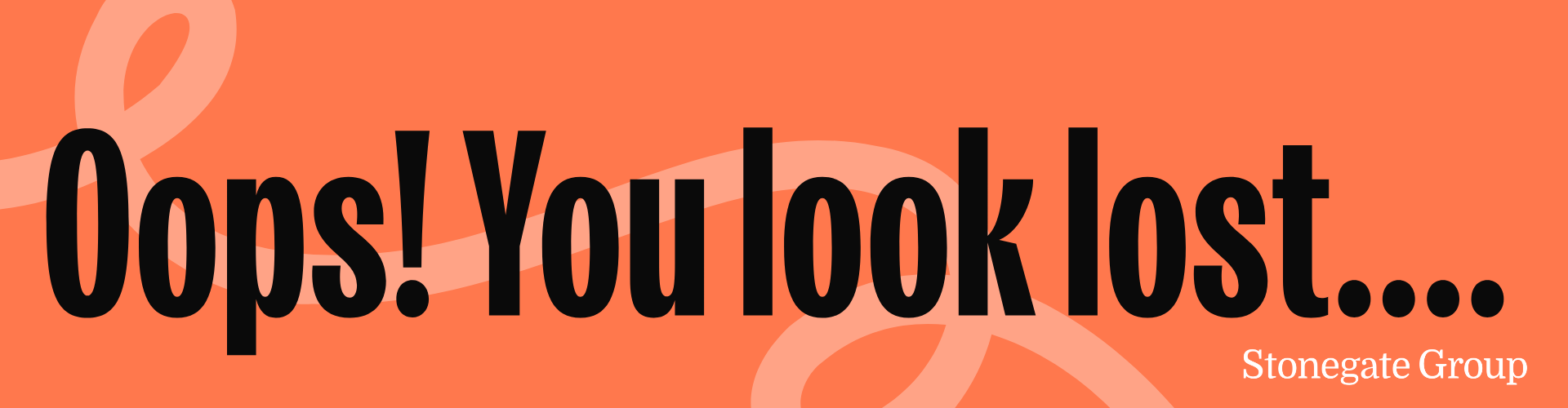 Text reads: 'Oops! You look lost...'