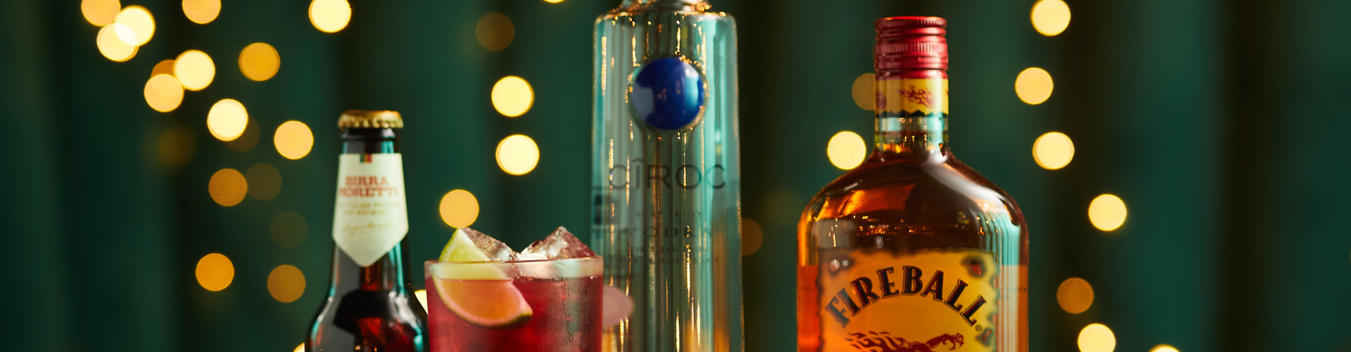 Line up of all our favourite festive drinks