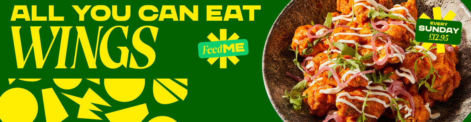 All You Can Eat Wings for £12.95
