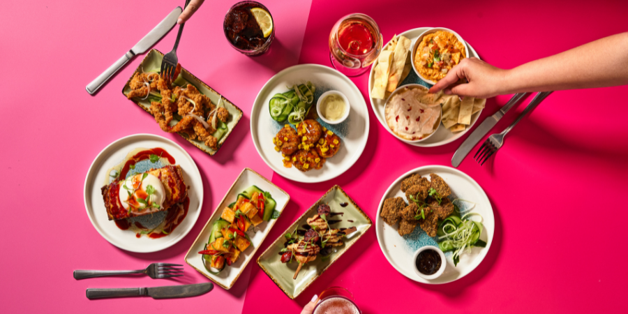 Sharing plates at Slug & Lettuce