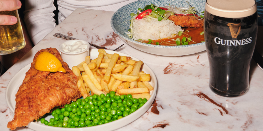 Fish and chips and katsu curry