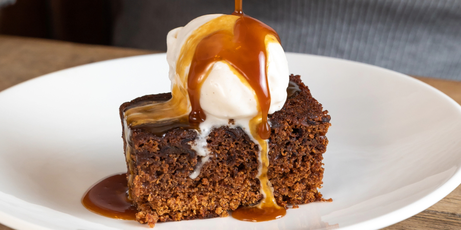 Sticky Toffee Pudding at Rocket Canary Wharf