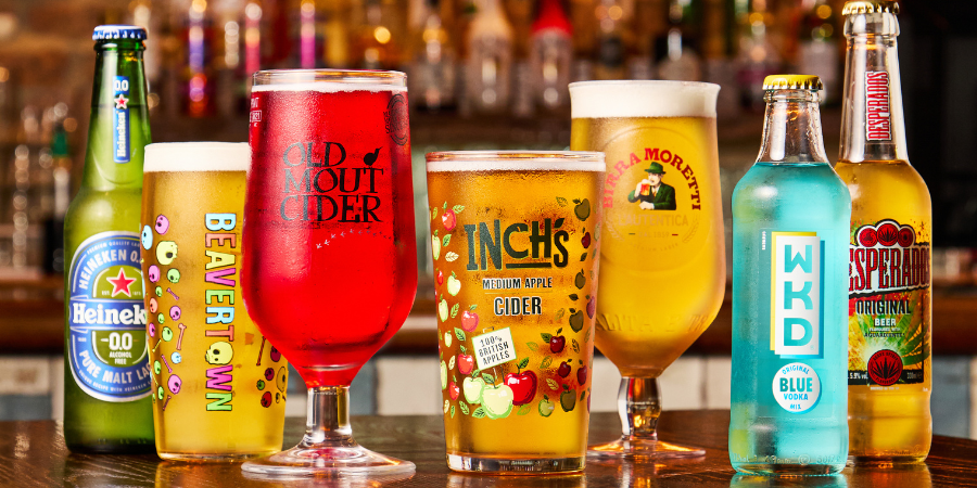 Selection of drinks at Social Pub & Kitchen