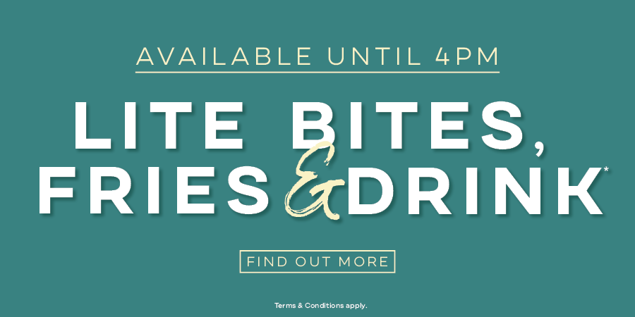 Lite Bites, Chips & Drink Offer