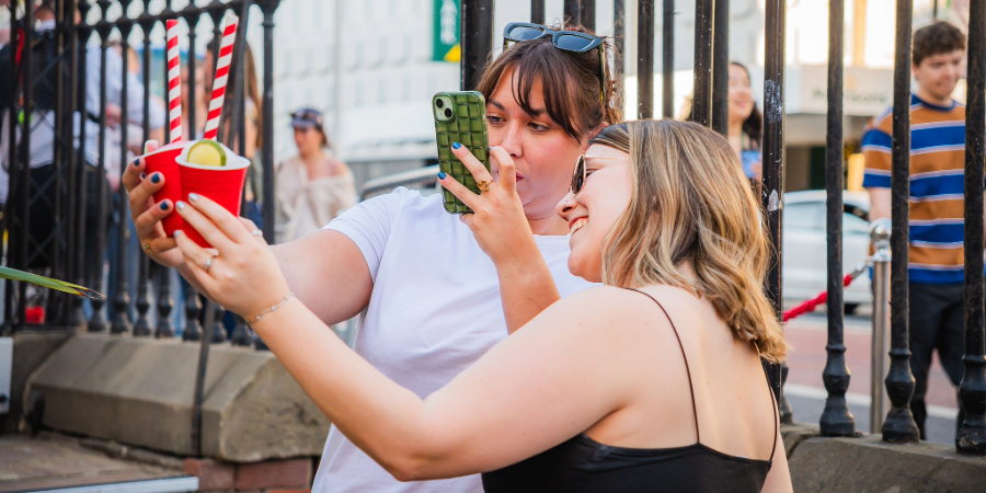 Slushies in the Rita's beer garden