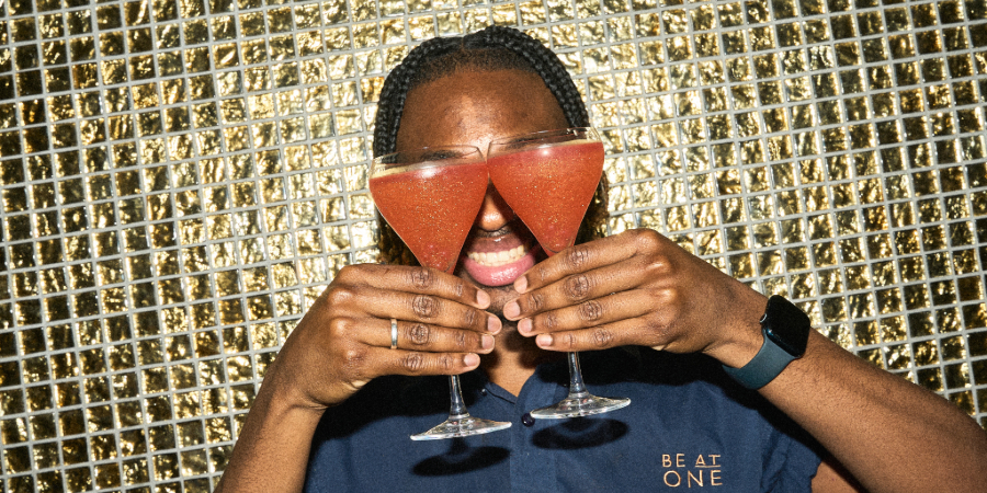 Rhubarb Royale cocktail