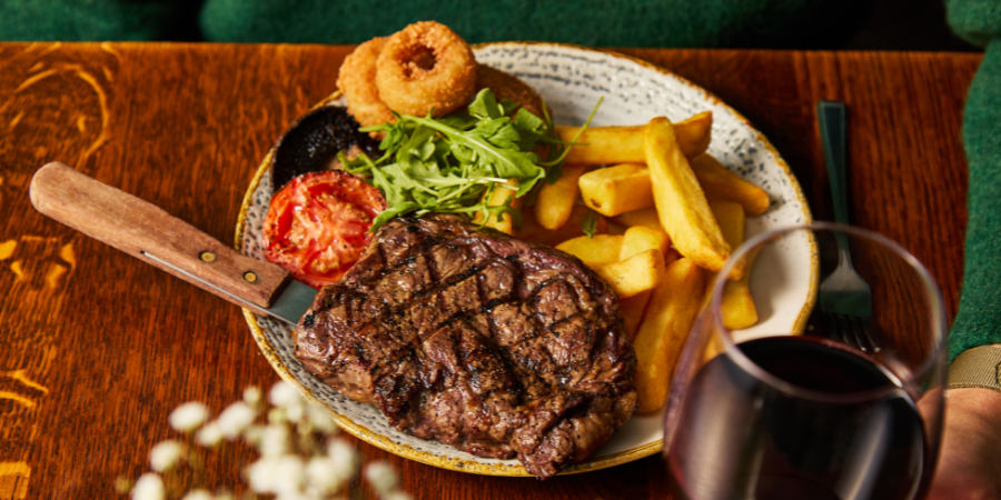 Steak and chips
