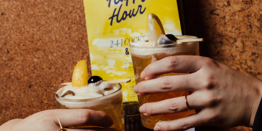 2 for 1 cocktails during Happy Hour at Be At One Monument