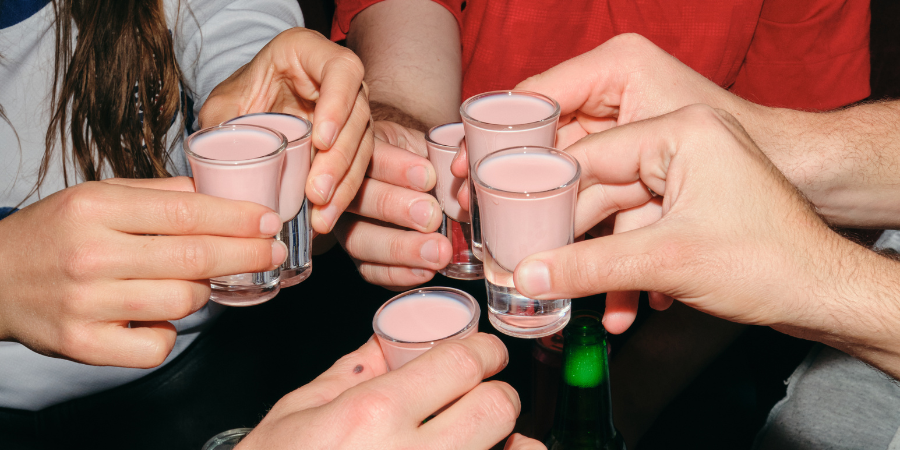Shots of Tequila Rose