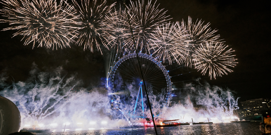 New Year's Eve Fireworks in London