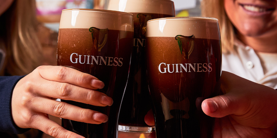 3 pints of Guinness