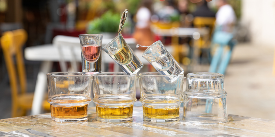 Selection of shots and bombs 