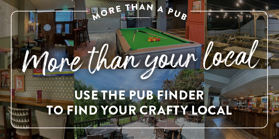 Use the pub finder to find your crafty local