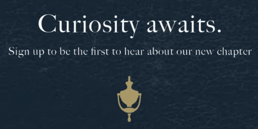 Curiosity awaits, sign up CTA Curiosity awaits, sign up CTA