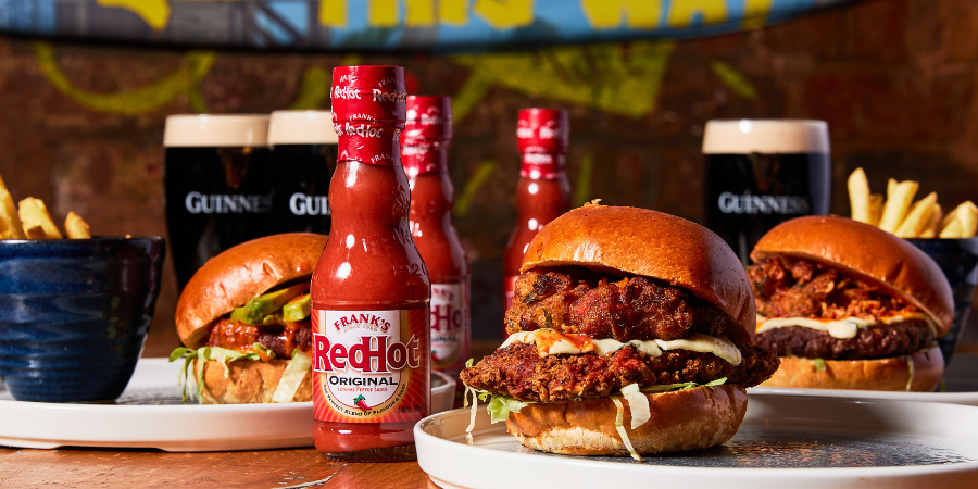 Franks Hot Sauce Burgers