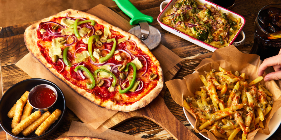 Selection of dishes at Tank and Paddle