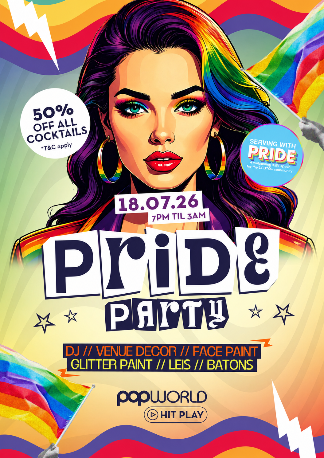 Popworld Glasgow Pride Party 🌈💖
