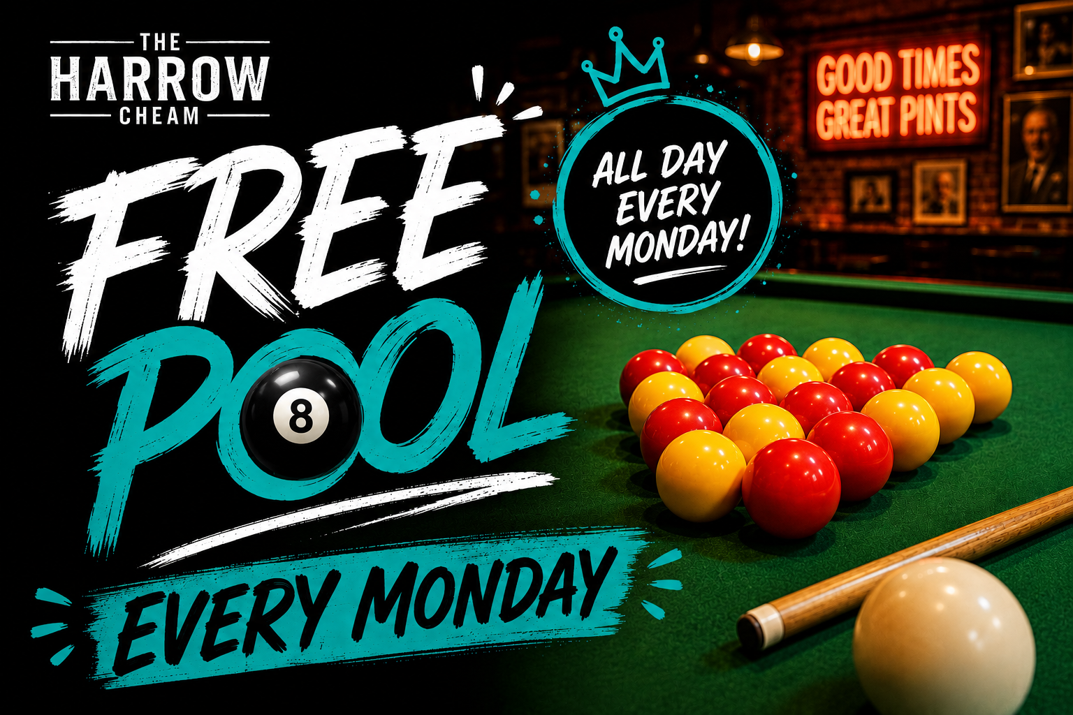 Free Pool Mondays