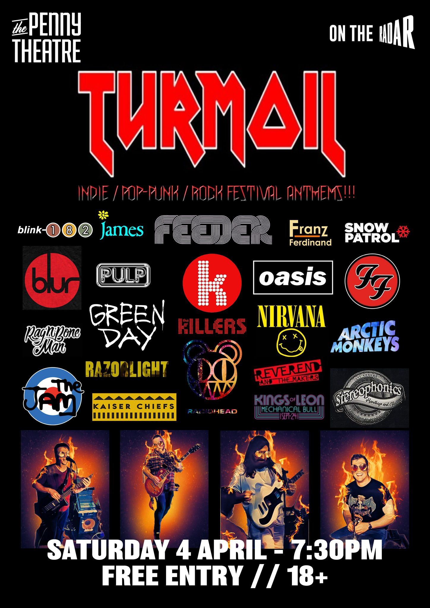 Turmoil playing Rock / Indie / Punk