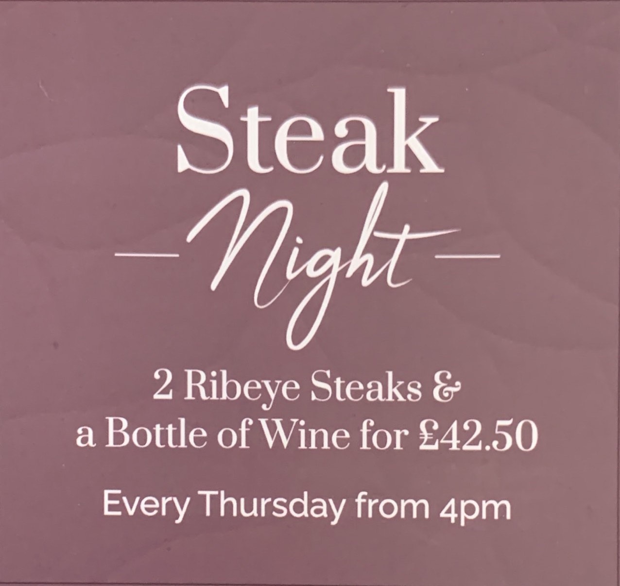Steak night