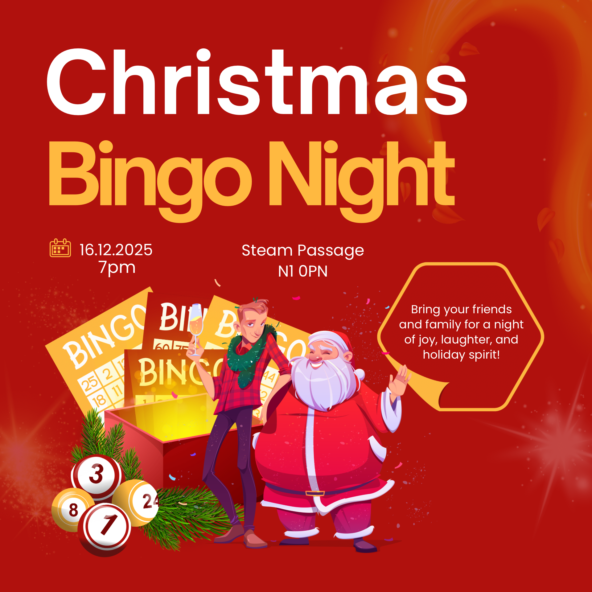 Baubles Bingo and Boardgame Night