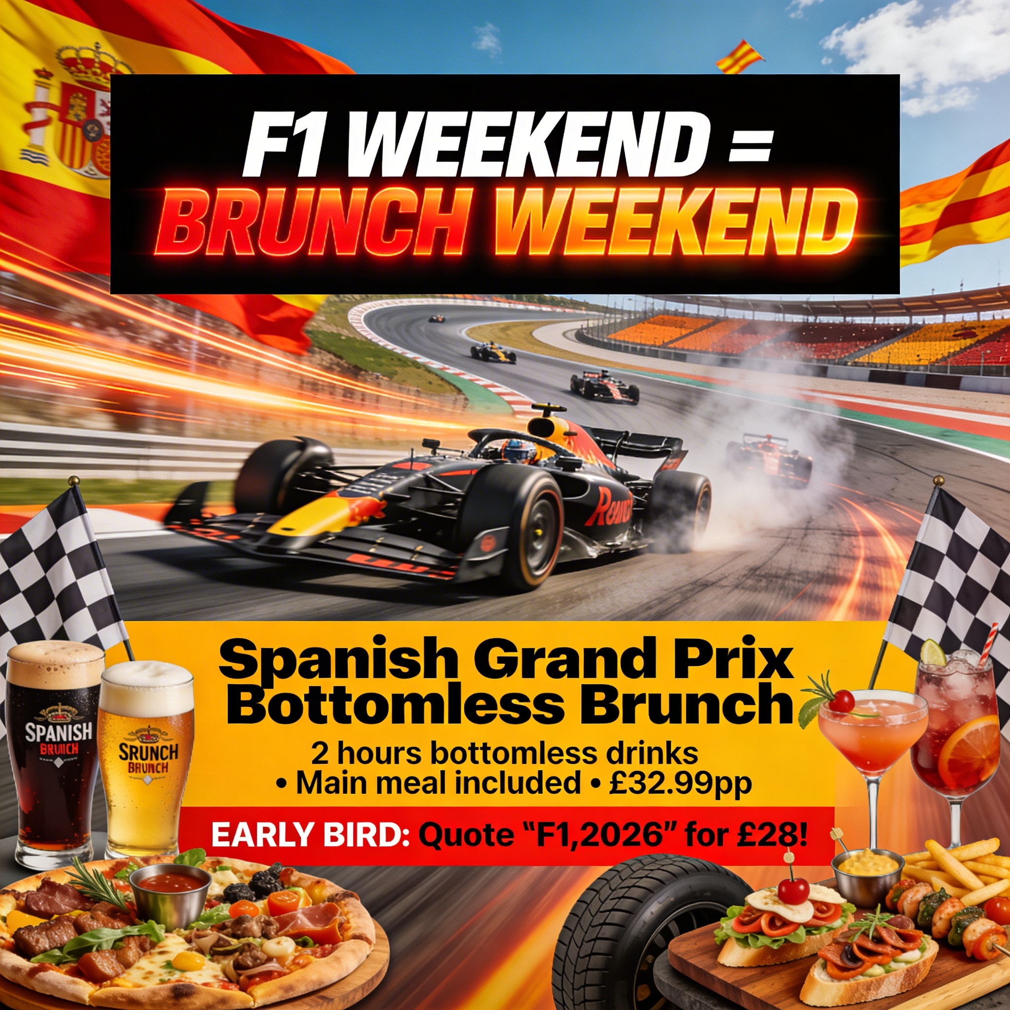 F1 Spanish GP Bottomless Brunch