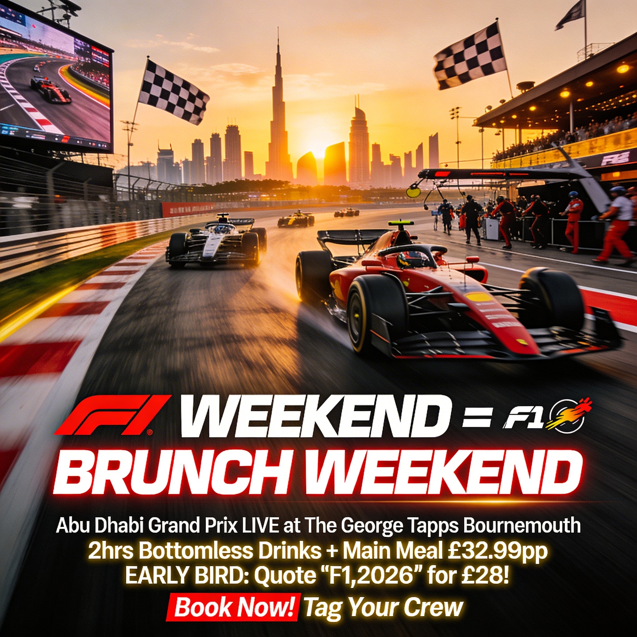 F1 Abu Dhabi GP Bottomless Brunch