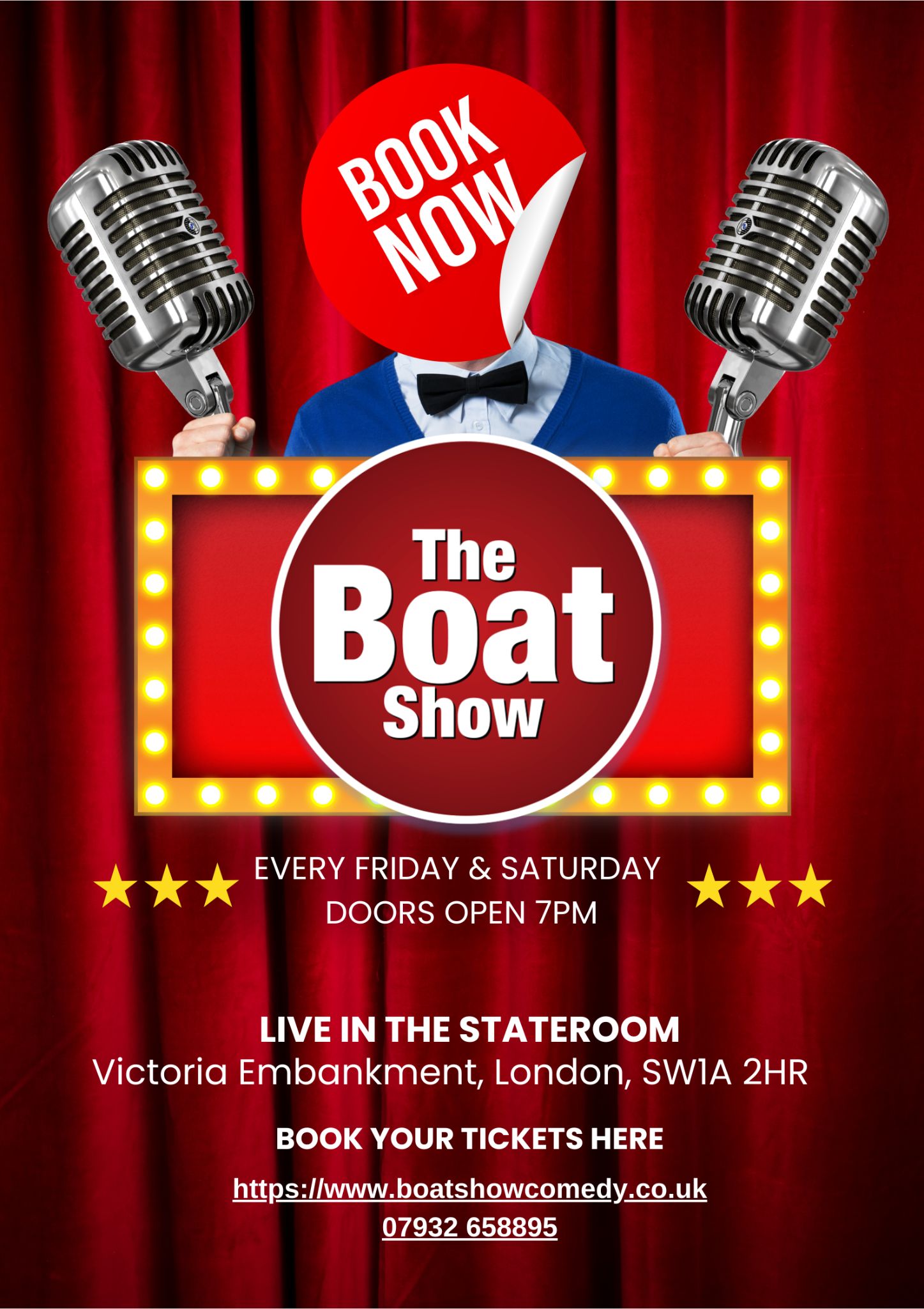 THE BOAT SHOW COMEDY SHOW EVERY SATURDAY