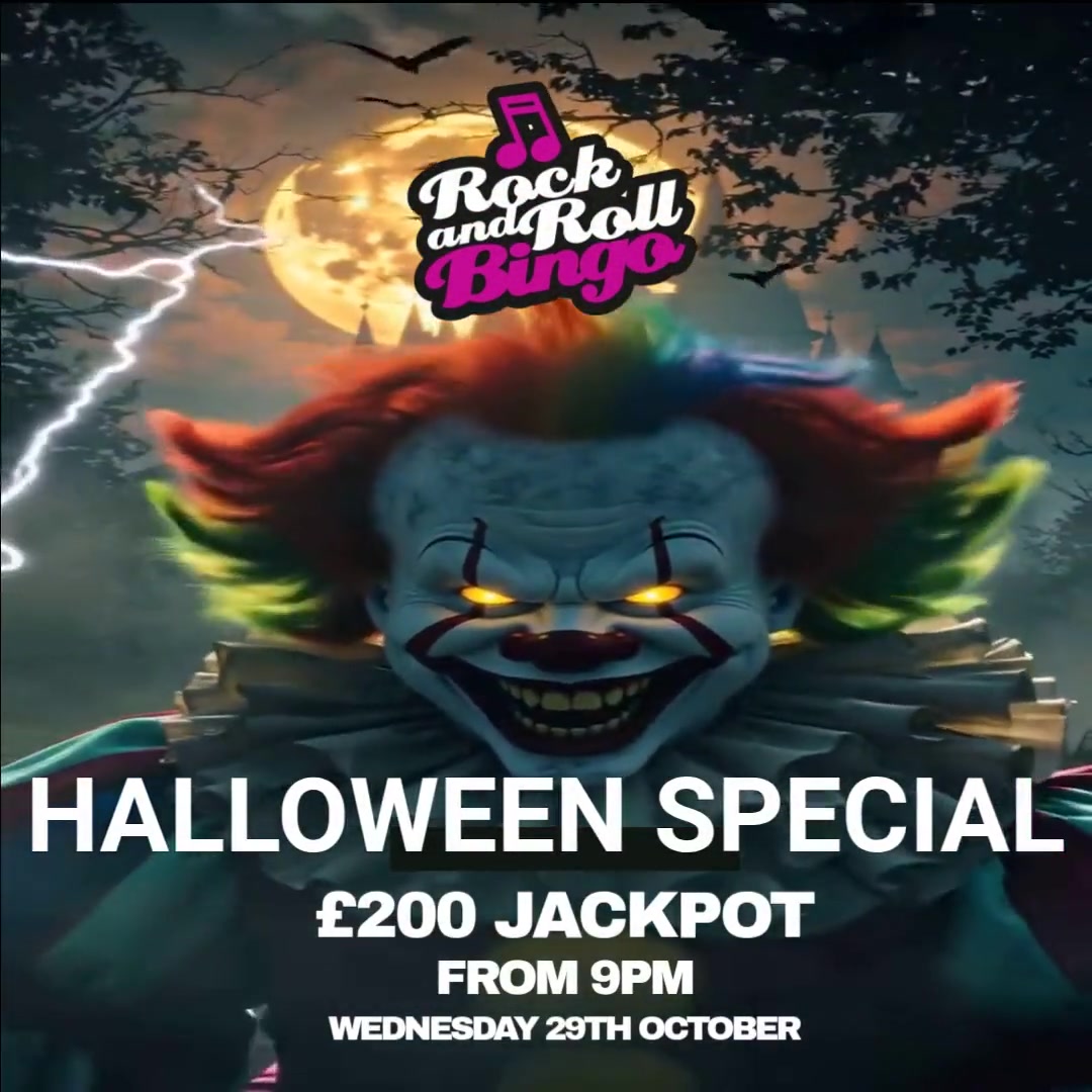 Halloween Rock and Roll Bingo